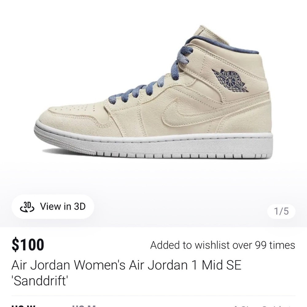 Air Jordan Women’s 9.5 Air Jordan 1 Mid SE